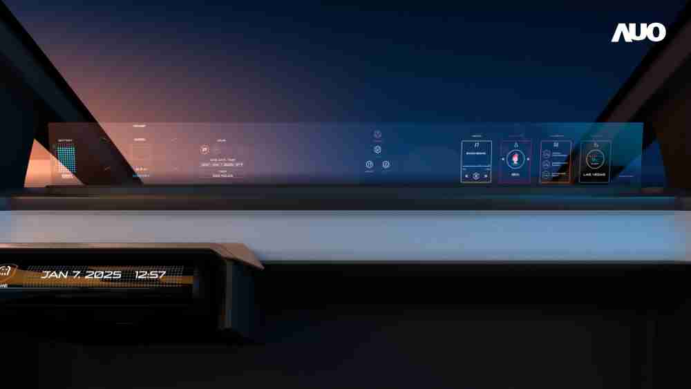尊时凯龙无界透明显示接口(Horizon Image Glass)透过车运算方案整合仪表板、、中控台及副驾显示器，，一体式全景呈现，，，，提供乘用者清晰的前方视野、、行车必要信息与娱乐功能